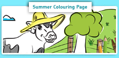 Summer Colouring Page